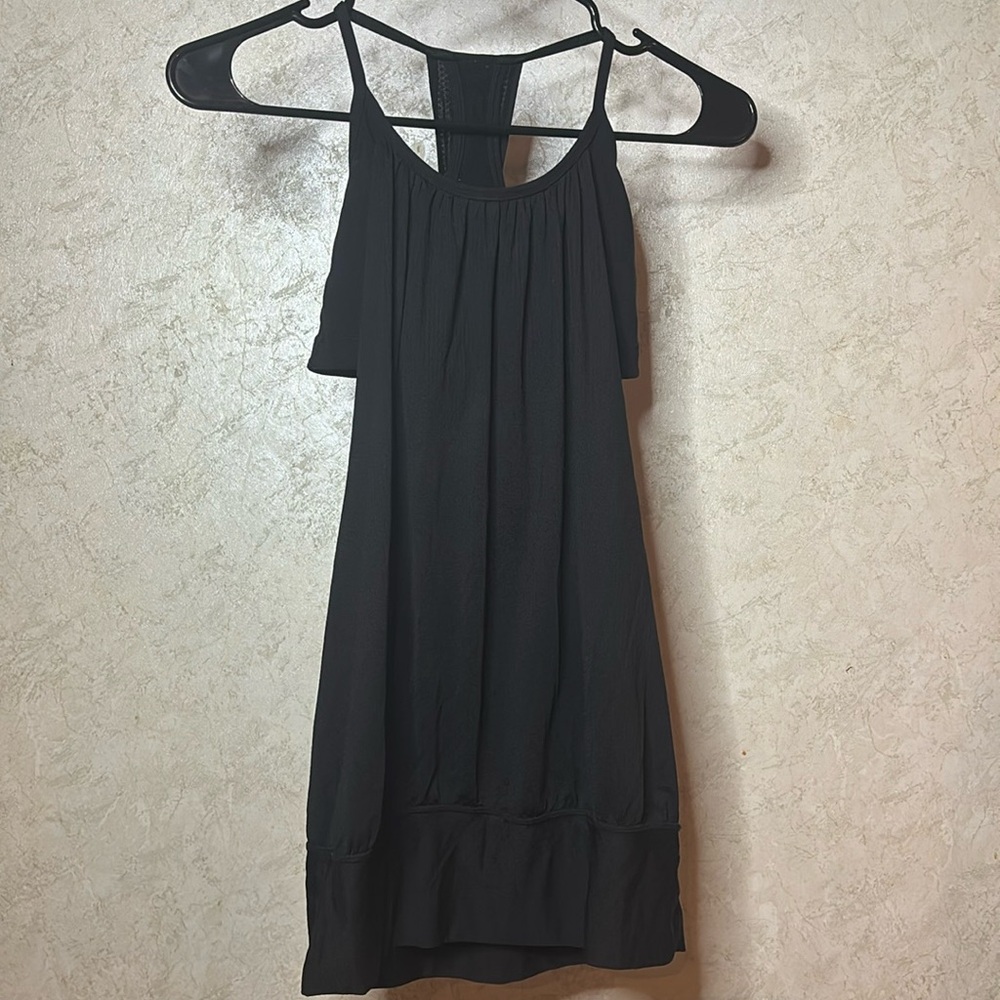 LULULEMON  NO LIMITS Power Y Zippy Black Tank Top